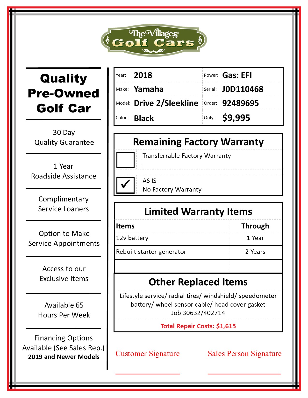 2018 Yamaha Drive2 - Image 4