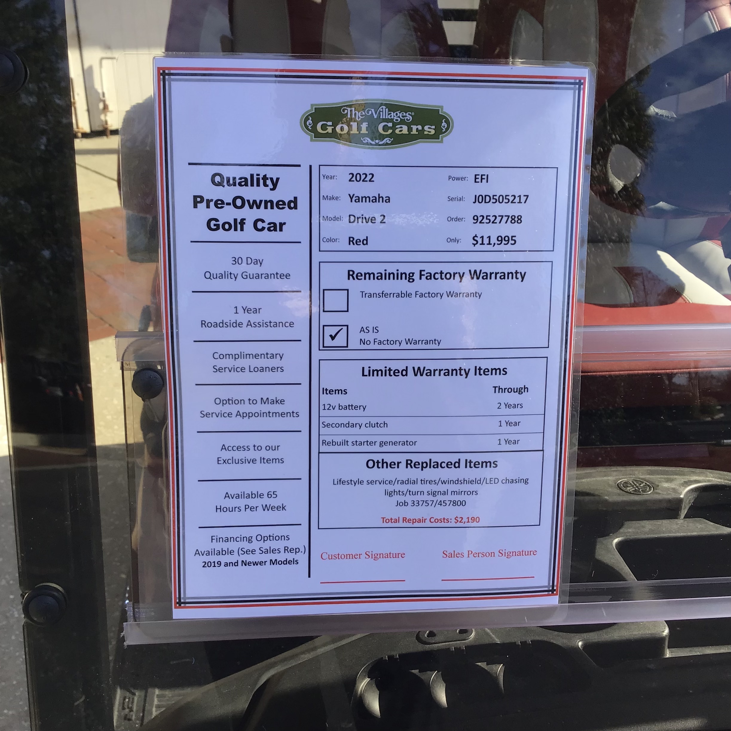 2022 Yamaha Drive2 - Image 2