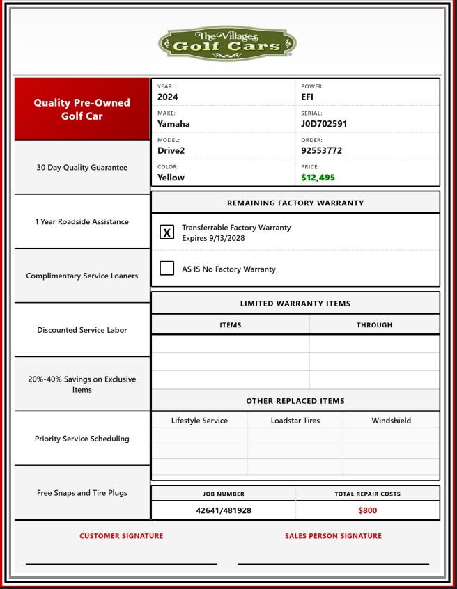 2024 Yamaha Drive2 - Image 3